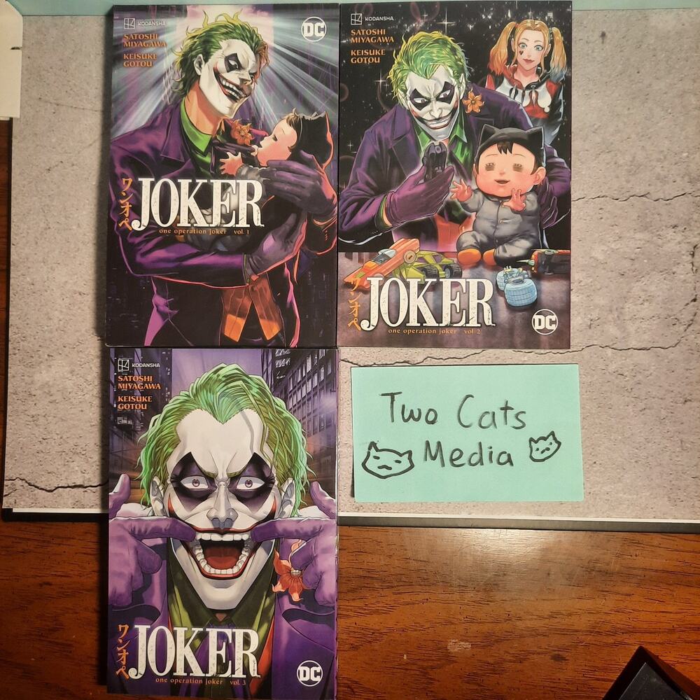 📚Joker: One Operation Vol. 1-3 Official English Manga Bundle DC Comics Kodansha